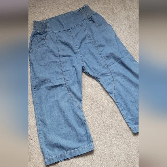 We The Free Lnan Crop Harem Jeans Size L - Picture 3 of 11